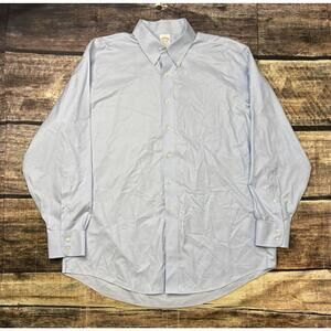 Brooks Brothers Shirt Mens 17.5 36 2XL The Original Polo Madison Non Iron Supima
